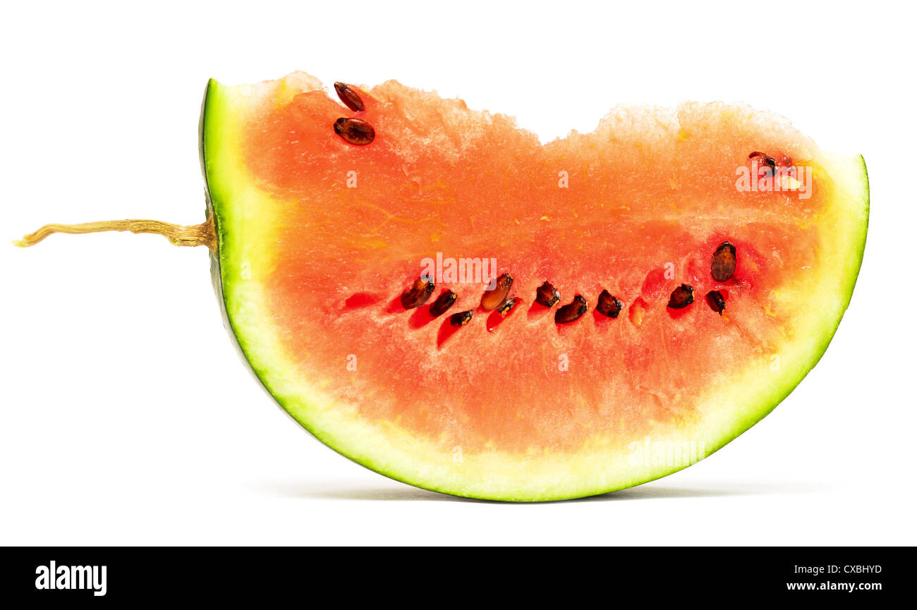 watermelon slice isolated on white Stock Photo - Alamy