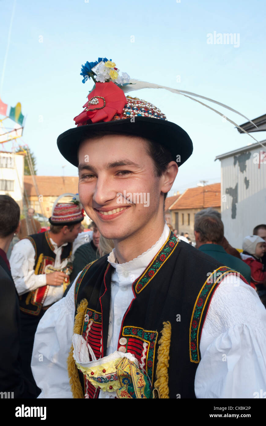 Man wearing Zdanice folk dress during Feast with Law festival at ...