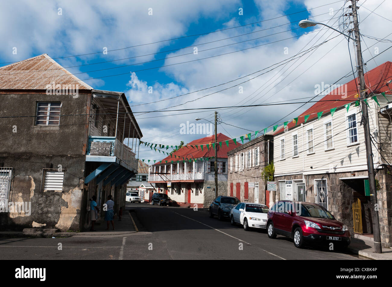 Charlestown, Nevis, West Indies, Caribbean, Central America Stock Photo