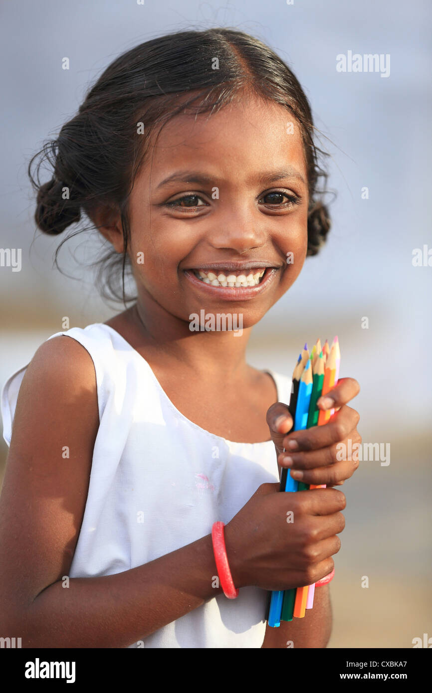 Indian school girl hi-res stock photography and images - Alamy