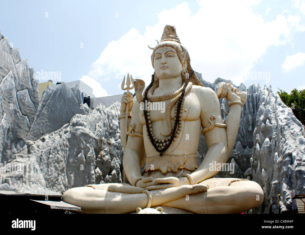 The 65 feet tall statue of Hindu god Shiva, the the RVM shiva ...