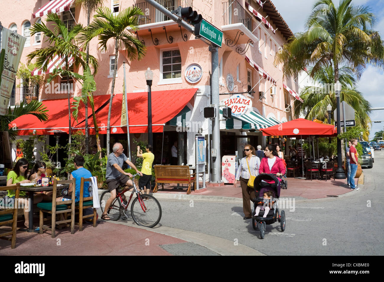 Spanish Village, Miami Beach, Florida, United States of America, North America Stock Photo