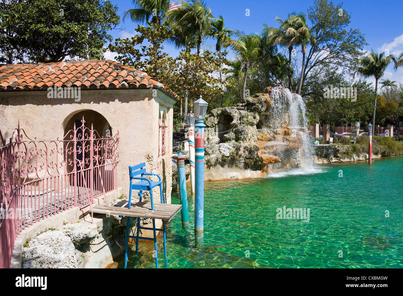 Venetian Pool, Coral Gables, Miami, Florida, United States of America, North America Stock Photo