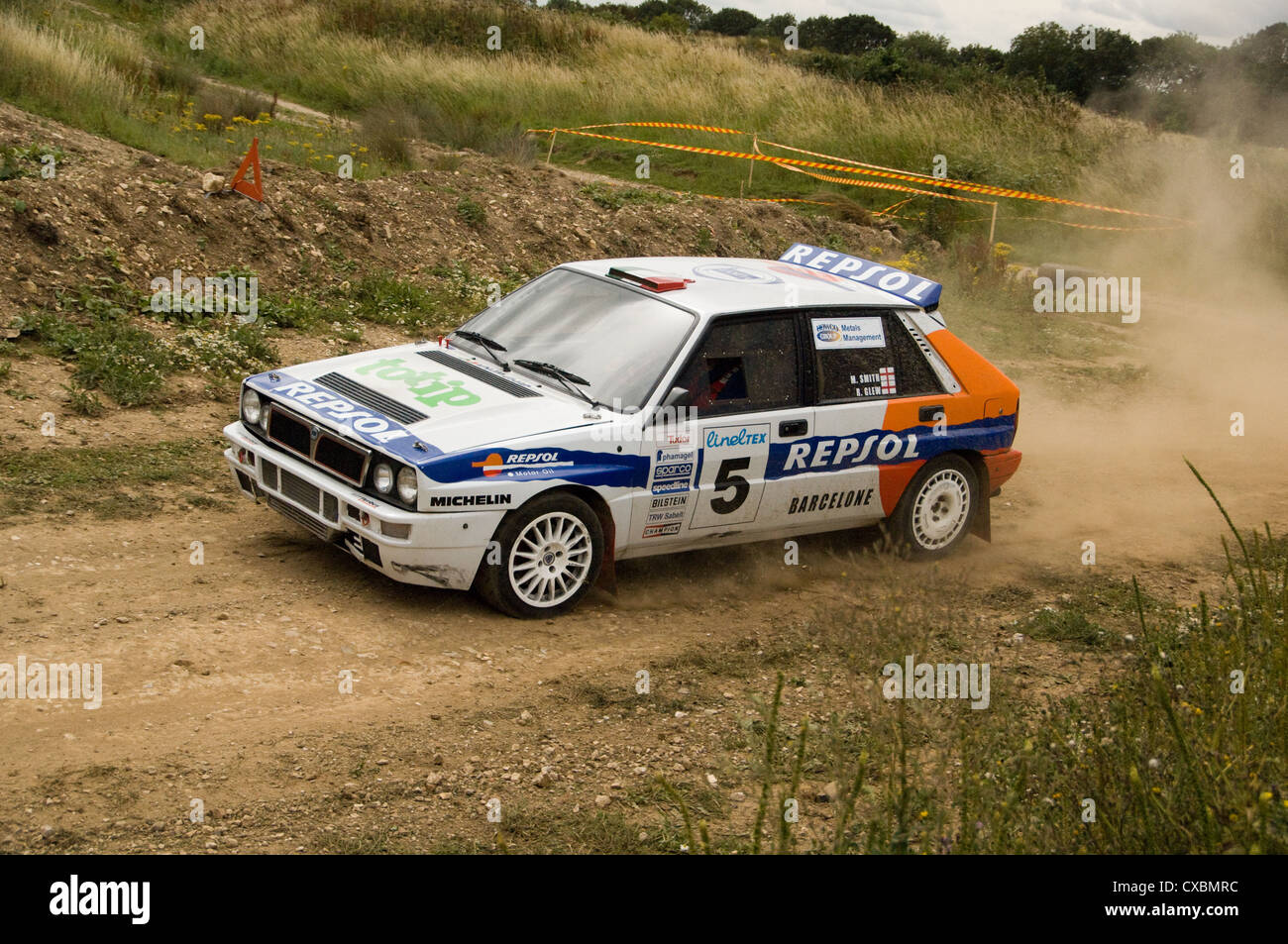 Lancia Delta rally car Stock Photo