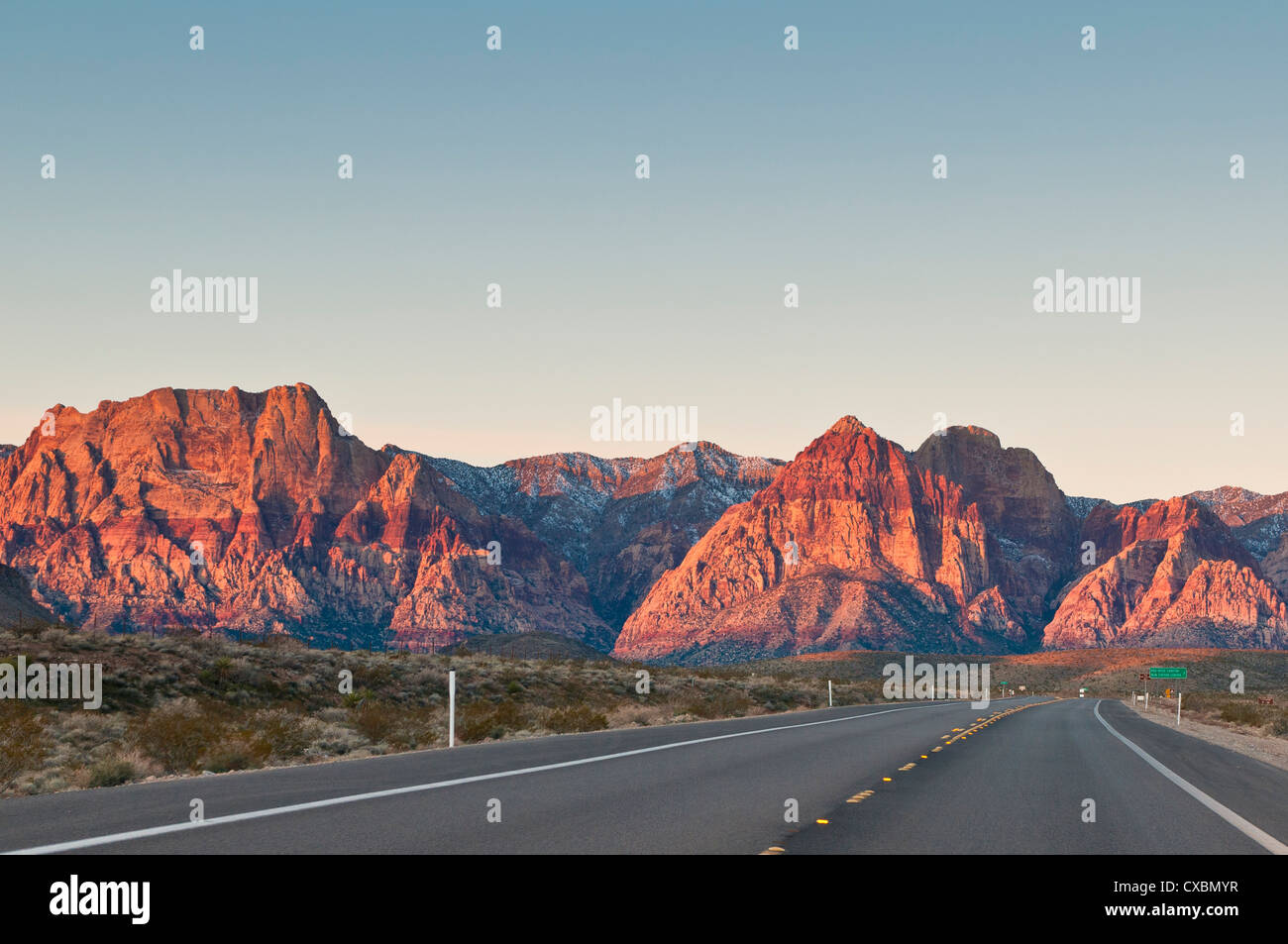 Red Rock Canyon outside Las Vegas, Nevada, United States of America, North America Stock Photo