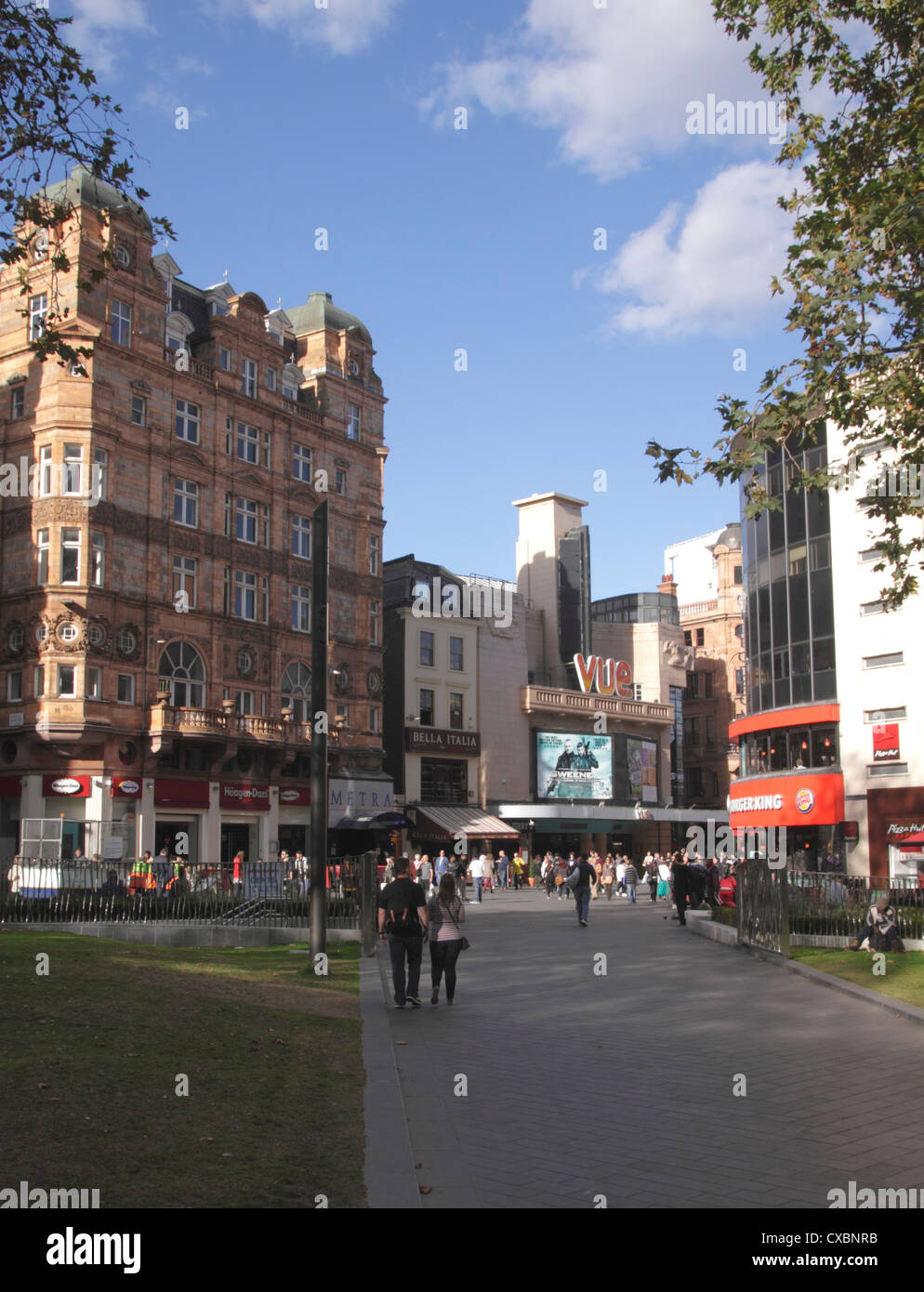 Leicester Square London Stock Photo