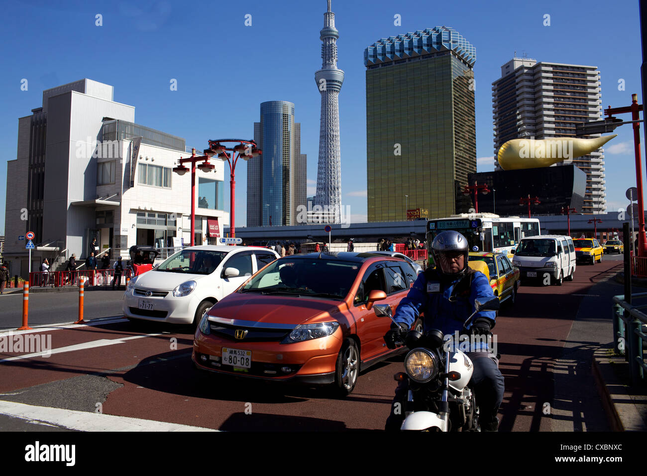 View of the new Tokyo Tower, Tokyo, Japan, Asia Stock Photo