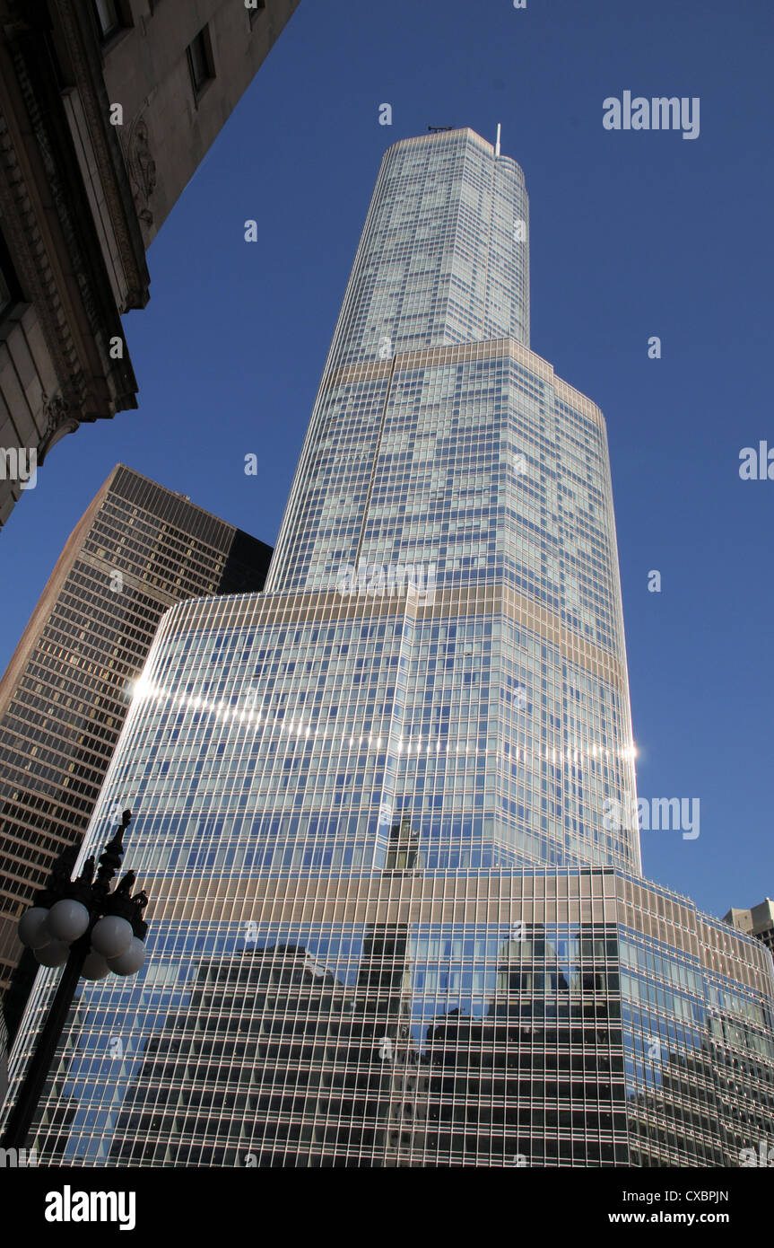 TRUMP TOWER,CHICAGO,ILLINOIS,USA Stock Photo