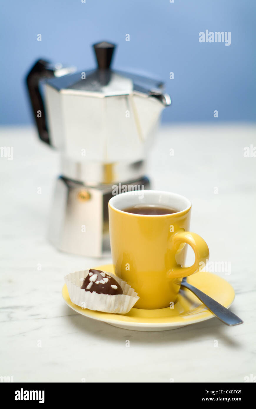 Hamburg, coffee maker and coffee cup Stock Photo Alamy