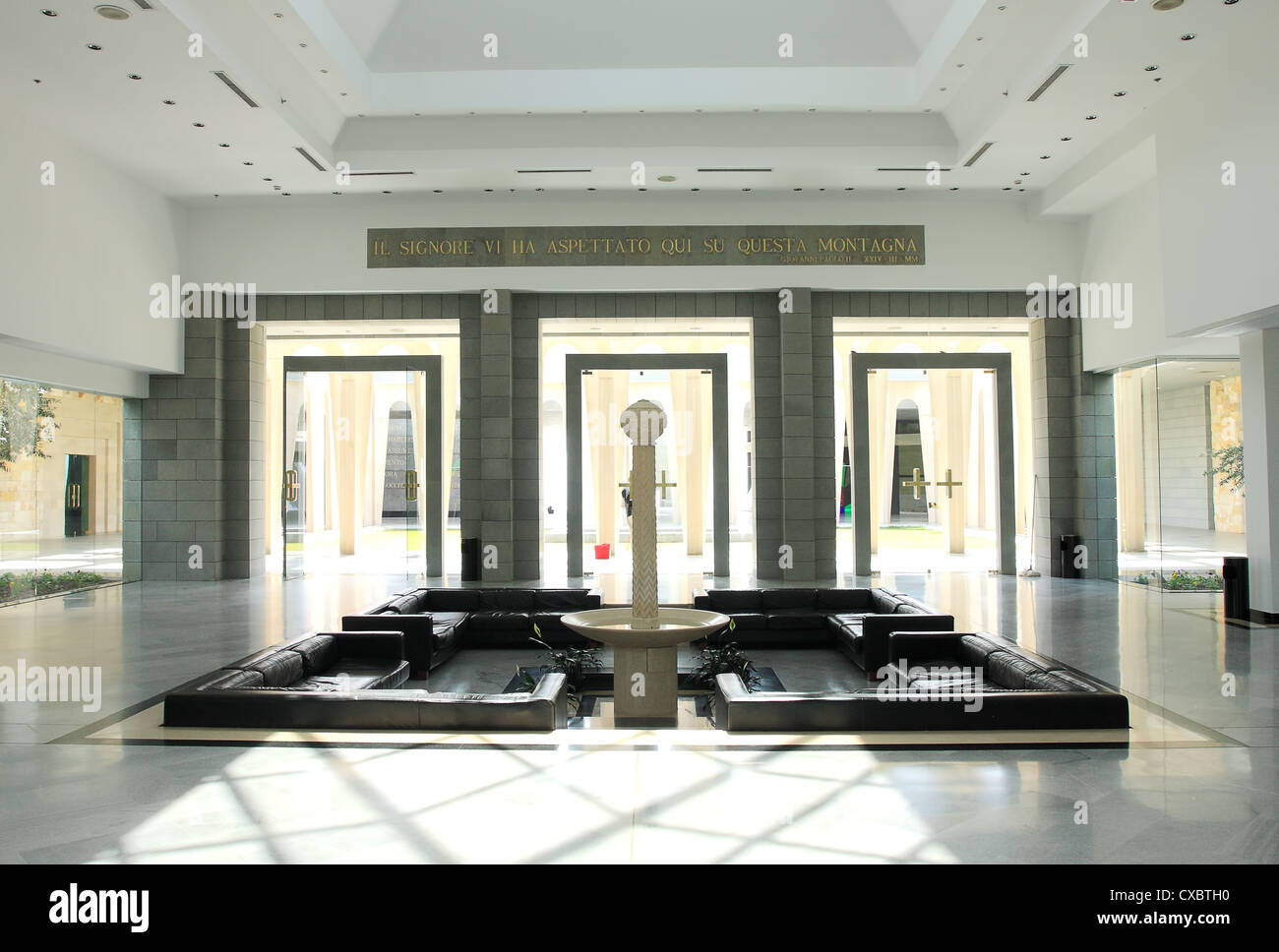 Entrance Hall At House Of Galilee Domus Galilaeae A Modern Stock