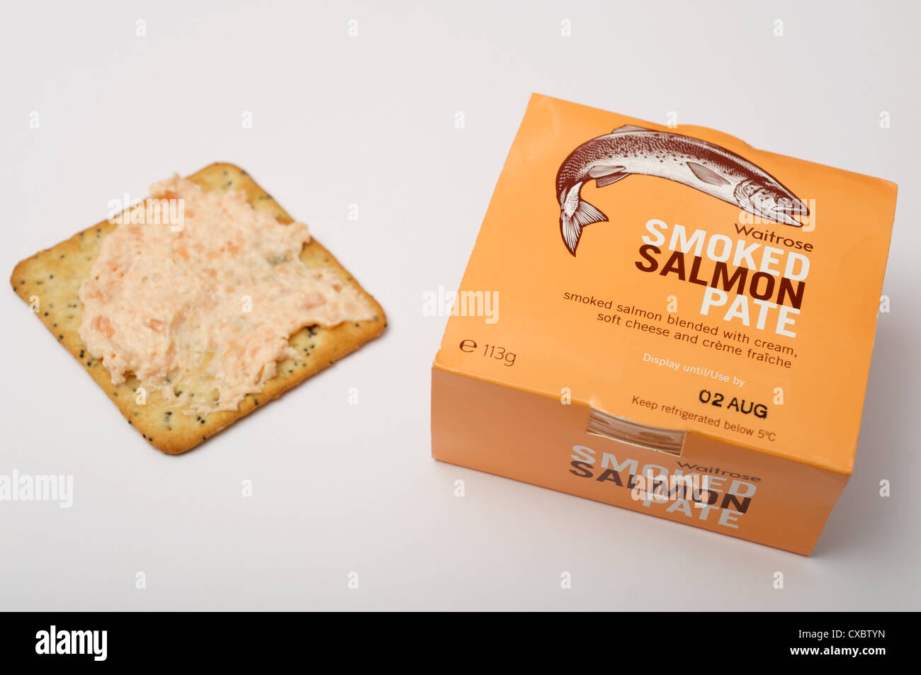 Waitrose smoked salmon pate Stock Photo Alamy