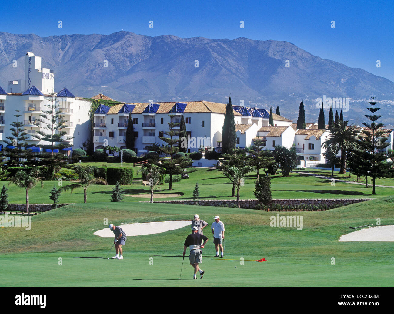 Mijas golf course in Mijas Malaga Costa del Sol Andalusia Spain Stock Photo  - Alamy
