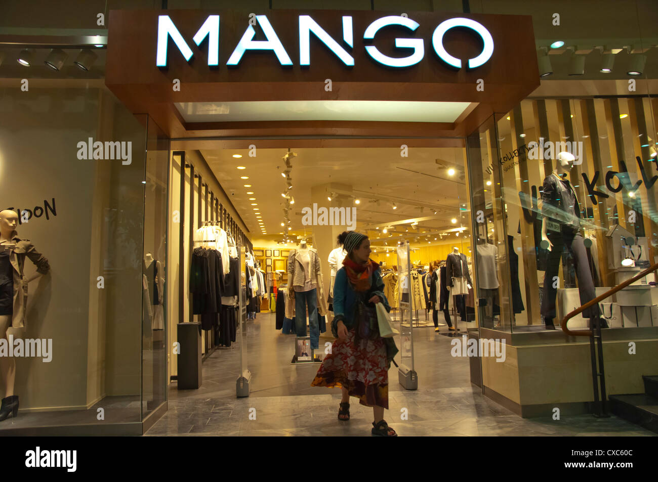 Mango fashion clothing store Viru Keskus shopping centre central Tallinn Estonia Europe Stock Photo
