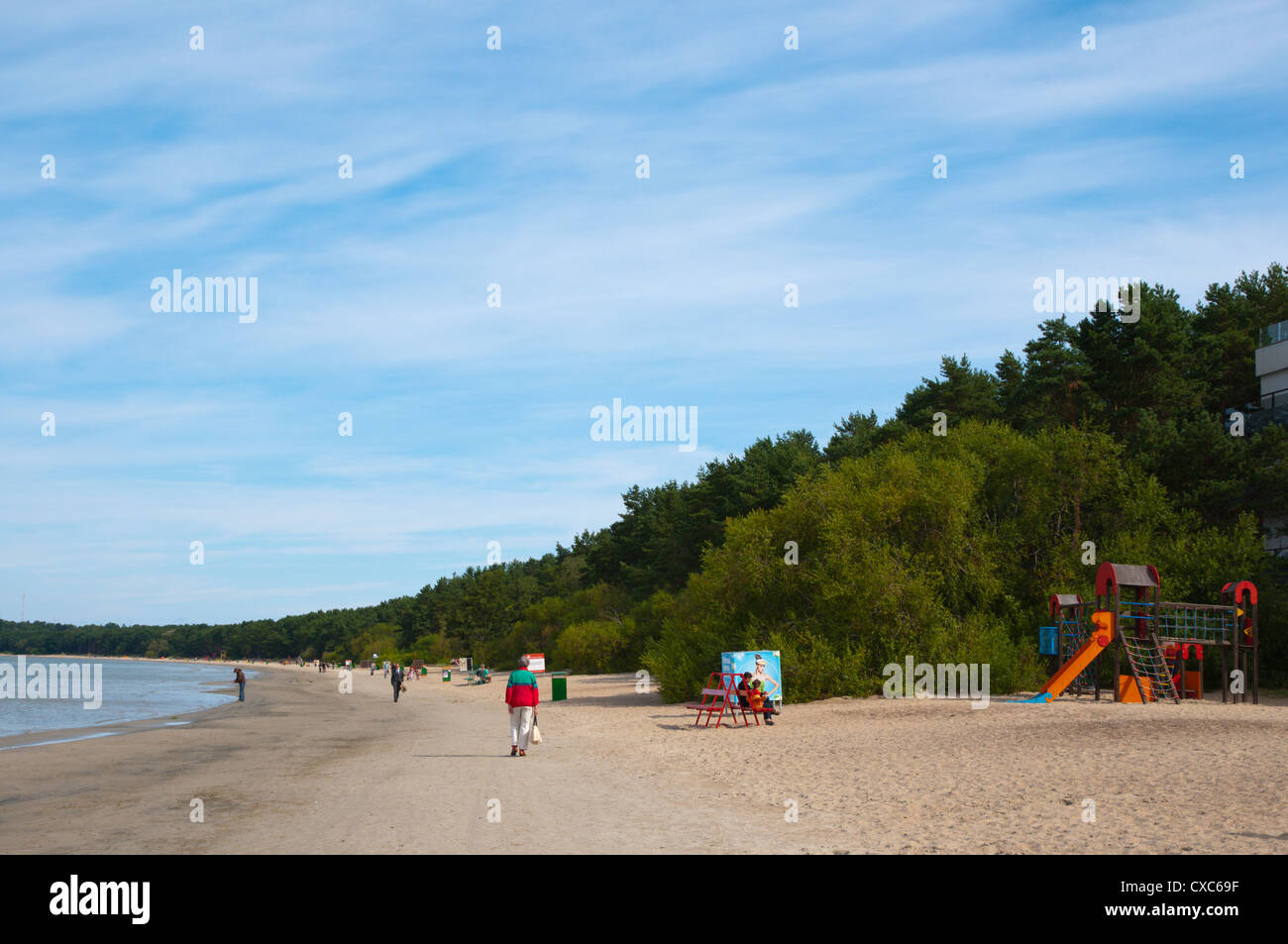 Beach in Pirita district Tallinn Estonia Europe Stock Photo - Alamy