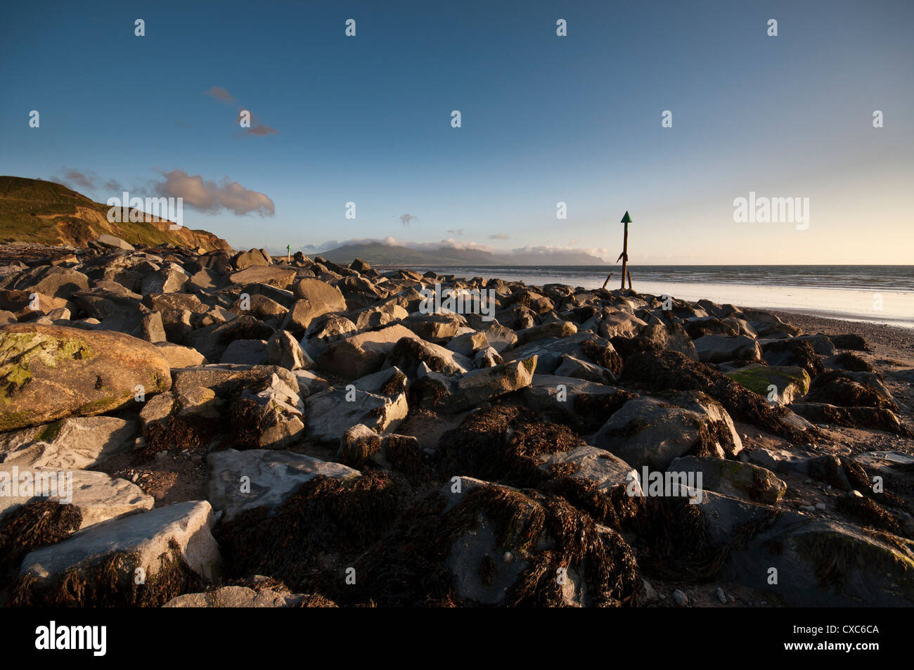 Dinas Dinlle near Caernarfon in North Wales Stock Photo Alamy
