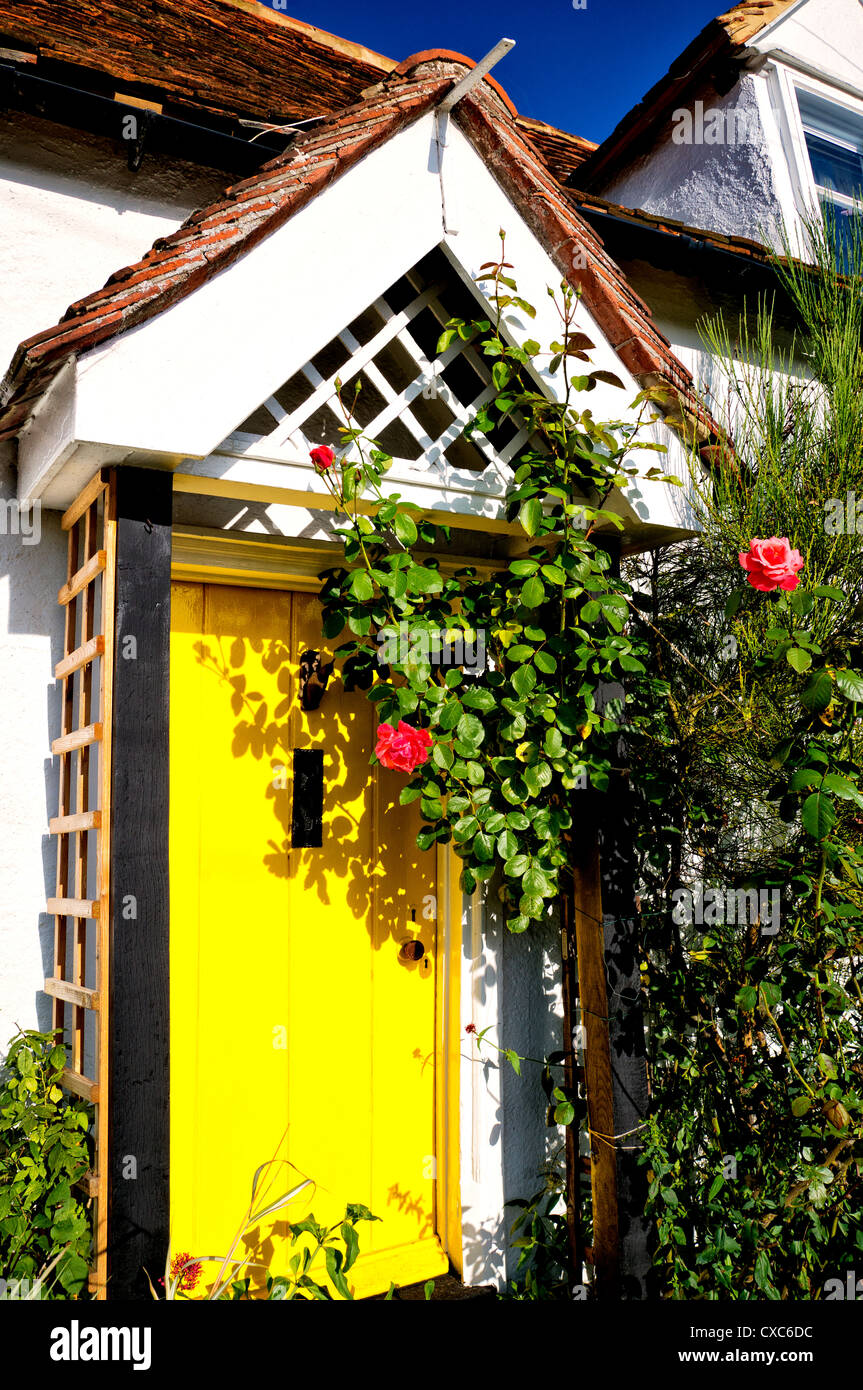 Entrance of a cottage Stock Photo