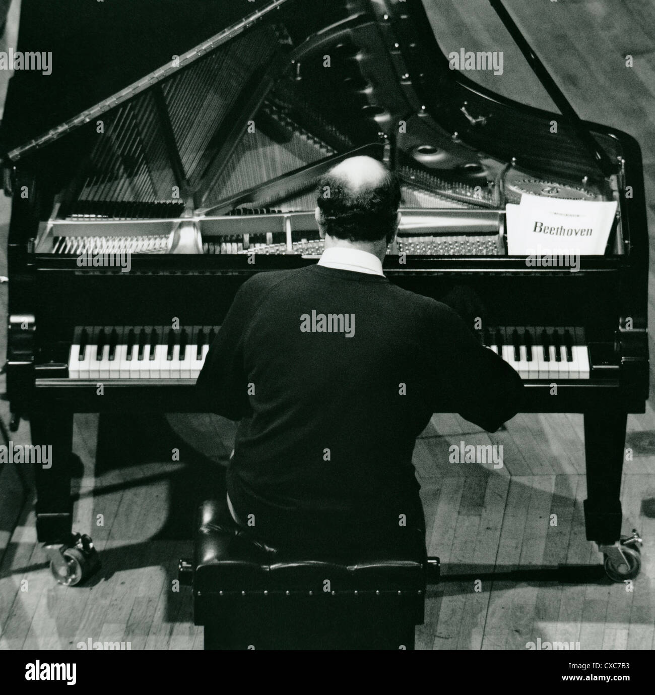 Concert Pianist - John Lill Stock Photo