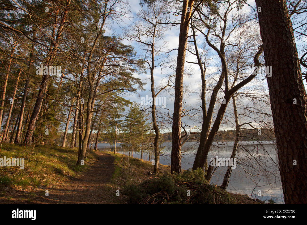 Kottlasjön, Kottla lake, Lidingö (Sweden) Stock Photo