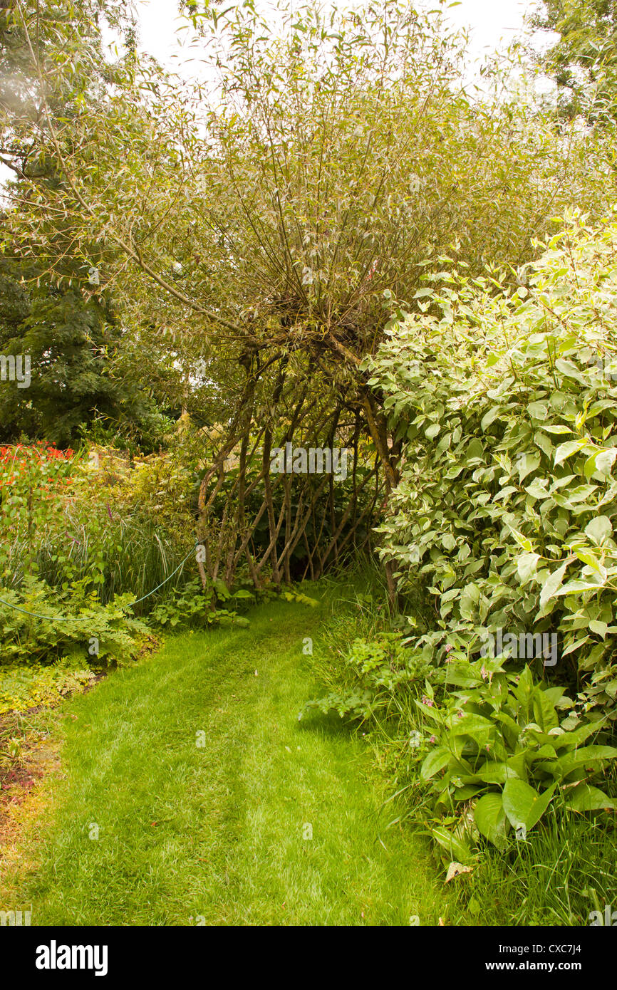 Westonbury Mill water gardens Pembridge Herefordshire England UK Stock