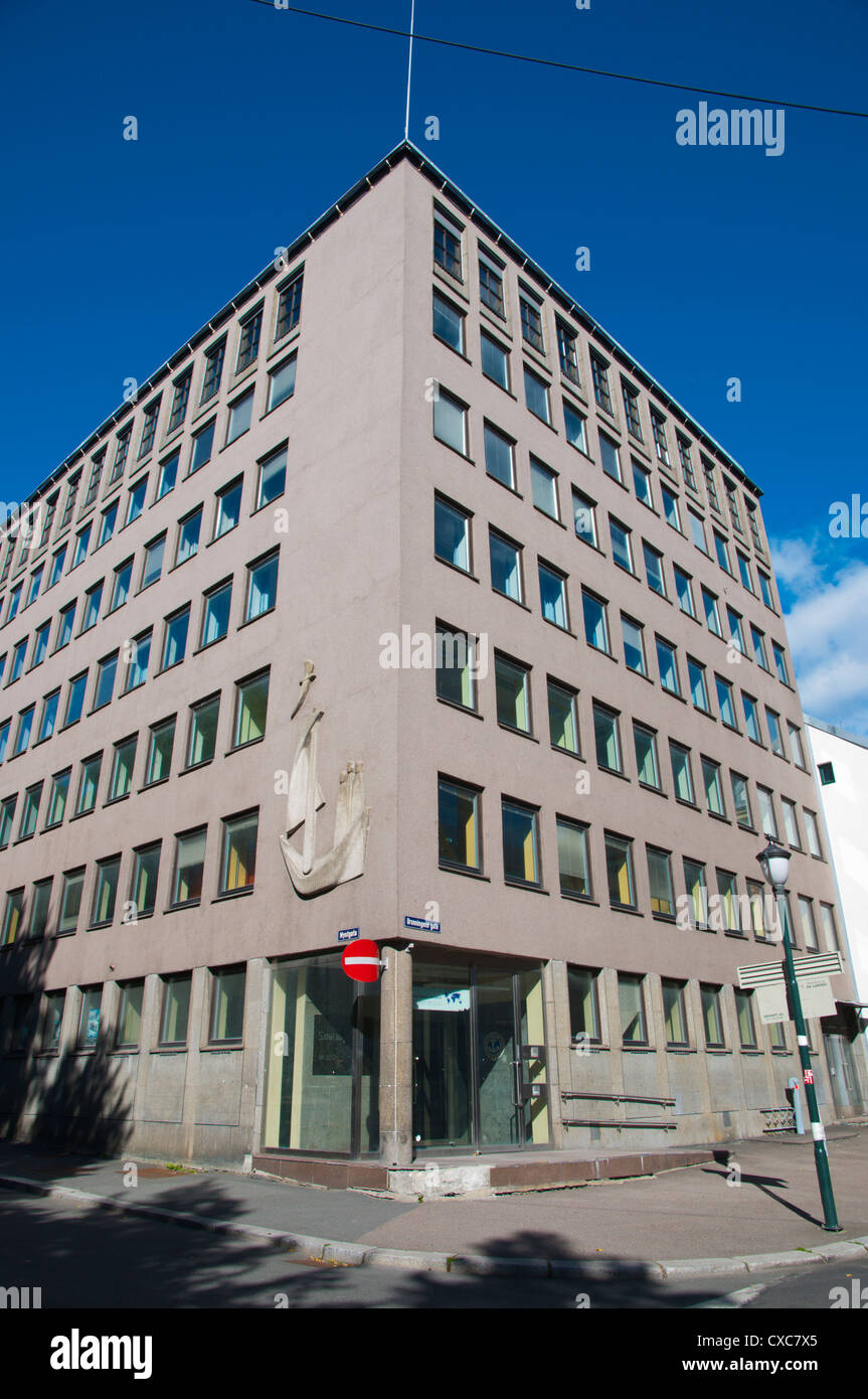 Sjomennens hus the Seamen's house (1953) along Myntgata street Kvadraturen district old town Oslo Norway Europe Stock Photo