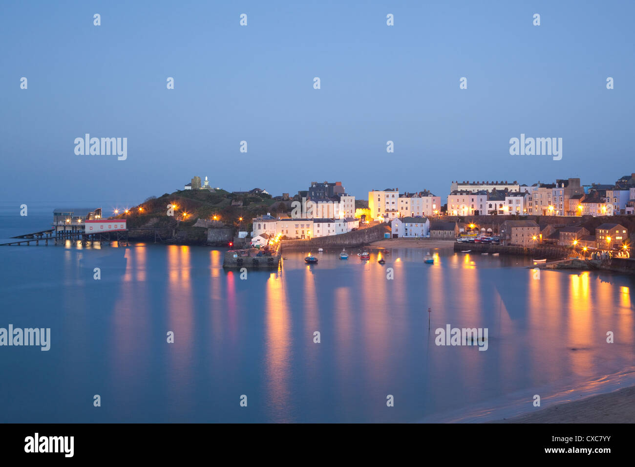 Tenby Harbour, Tenby, Pembrokeshire, Wales, United Kingdom, Europe Stock Photo