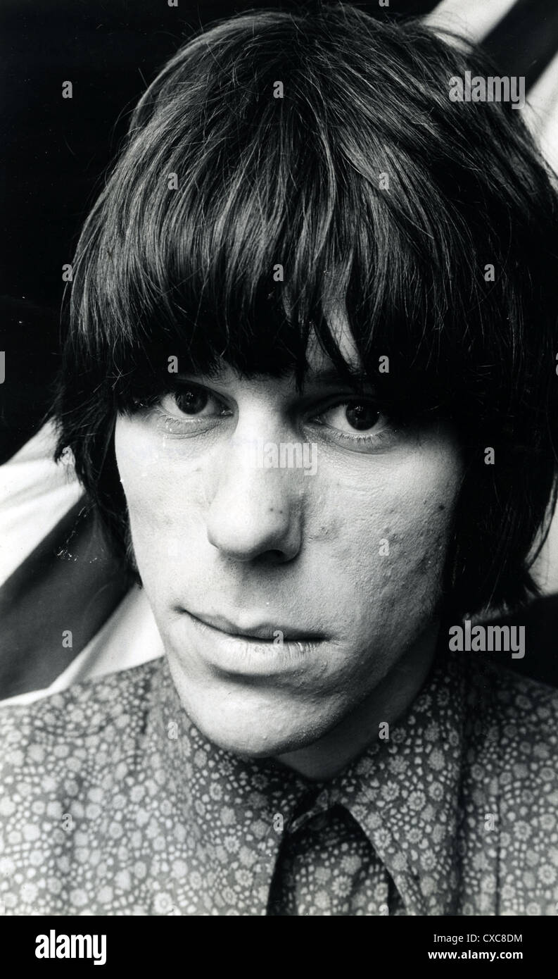 JEFF BECK UK rock guitarist at his penthouse home in Sutton, Surrey, in ...