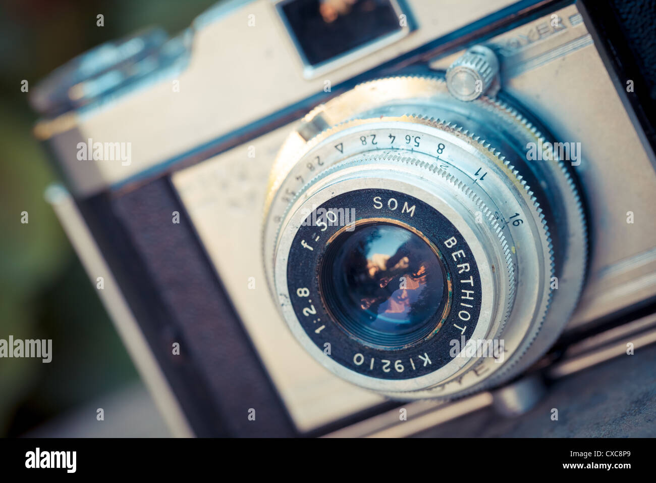 The beautiful design of an old analogic vintage camera Stock Photo Alamy