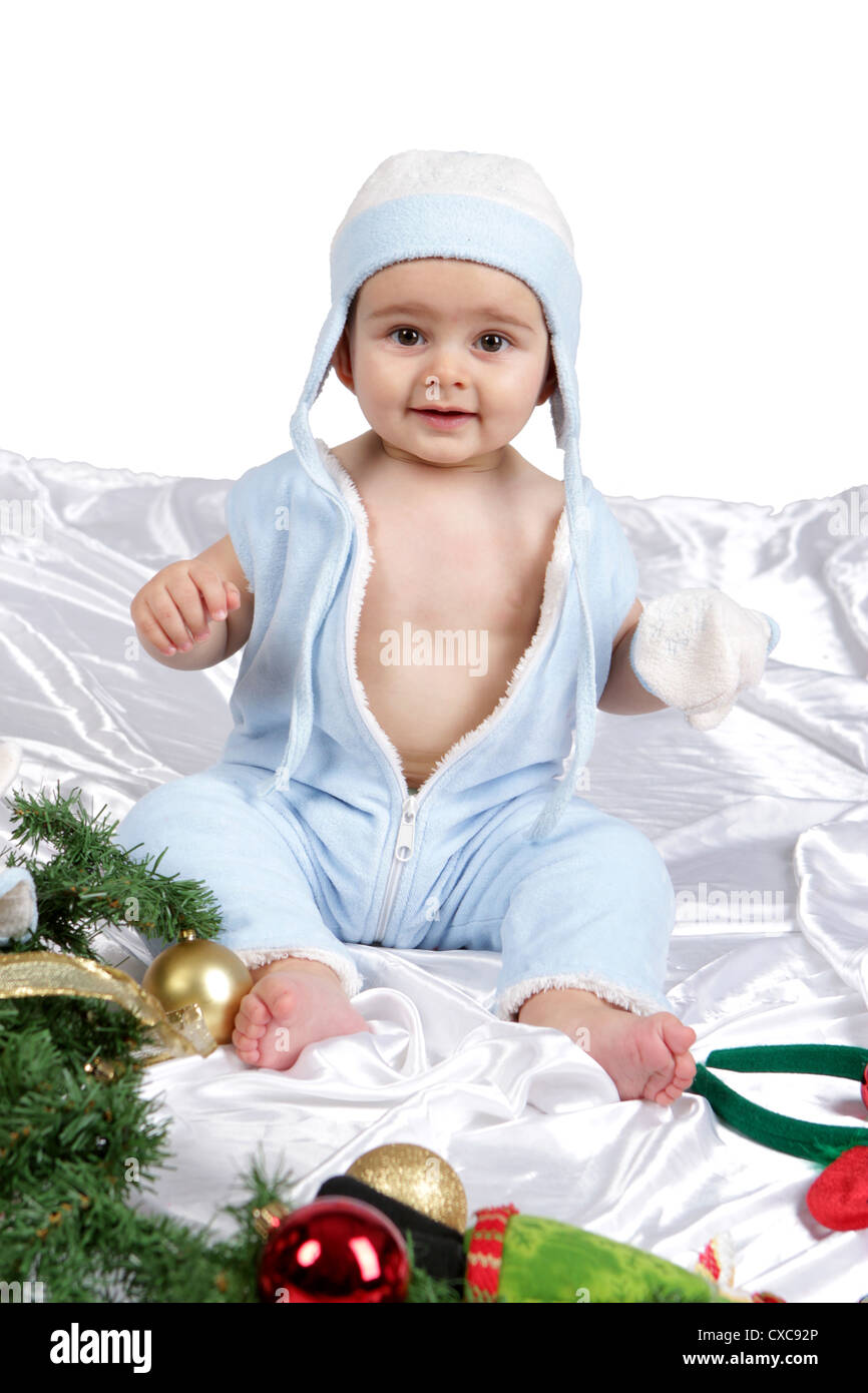 Christmas Baby portrait Stock Photo Alamy