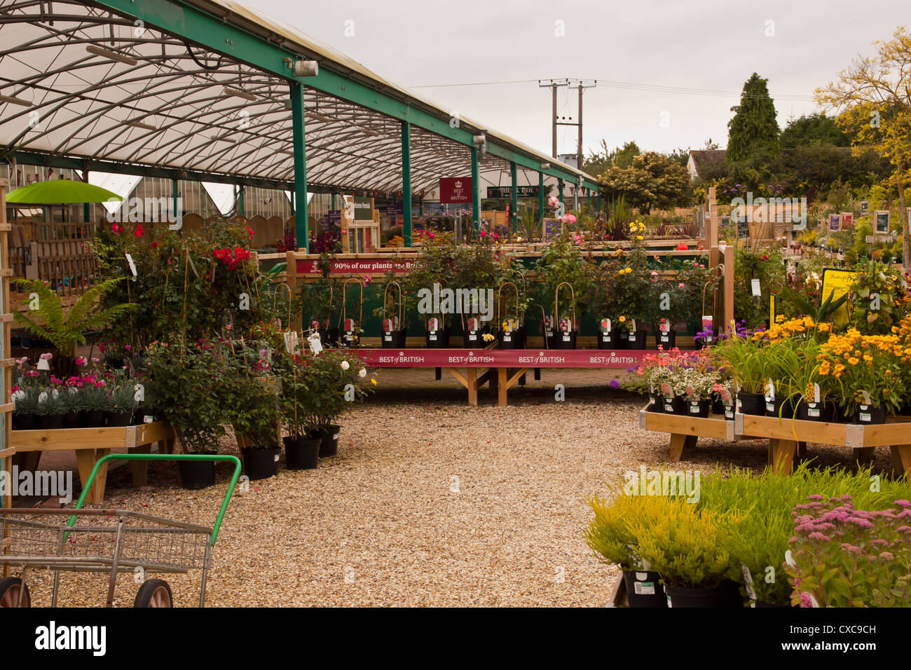 UK Garden center selling everything for the keen gardener, Hereford, UK Stock Photo Alamy