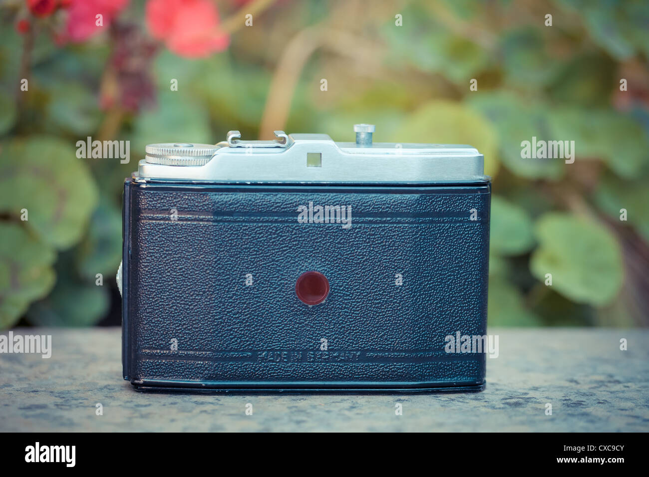 The beautiful design of an old analogic vintage camera Stock Photo - Alamy