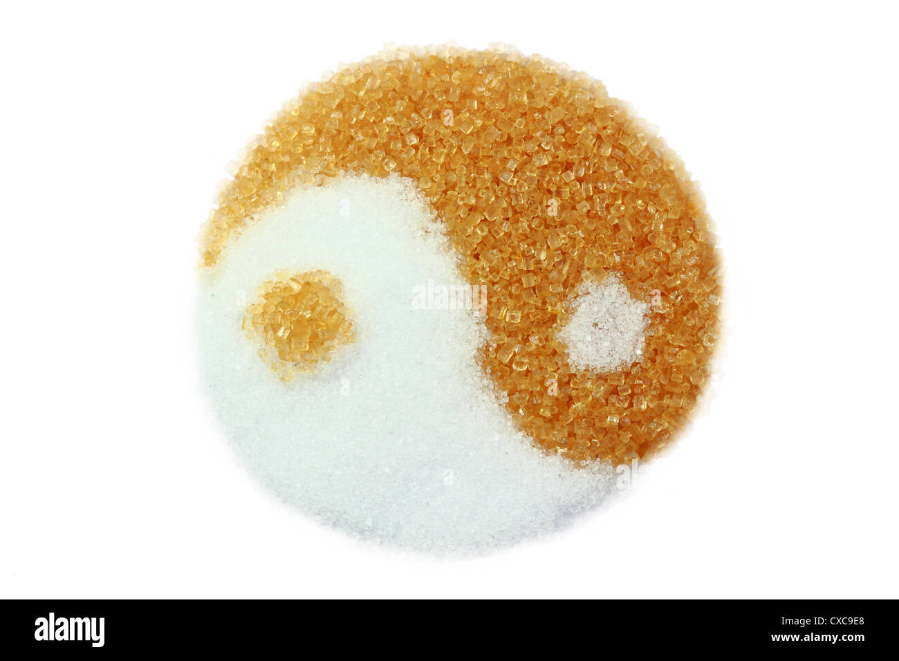 Equal of salt and sugar Stock Photo Alamy