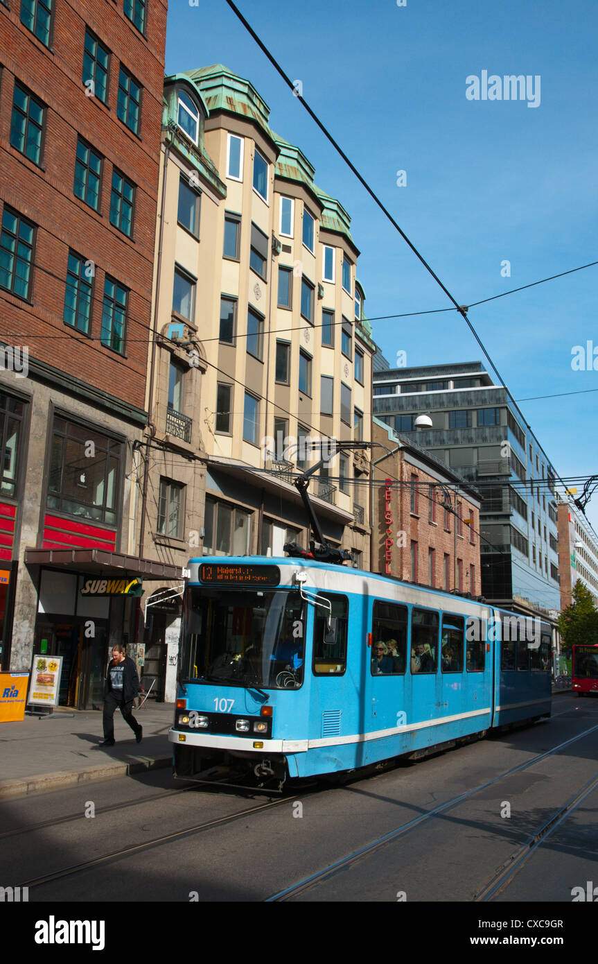 Storgata street St. Hanshaugen district central Oslo Norway Europe Stock Photo