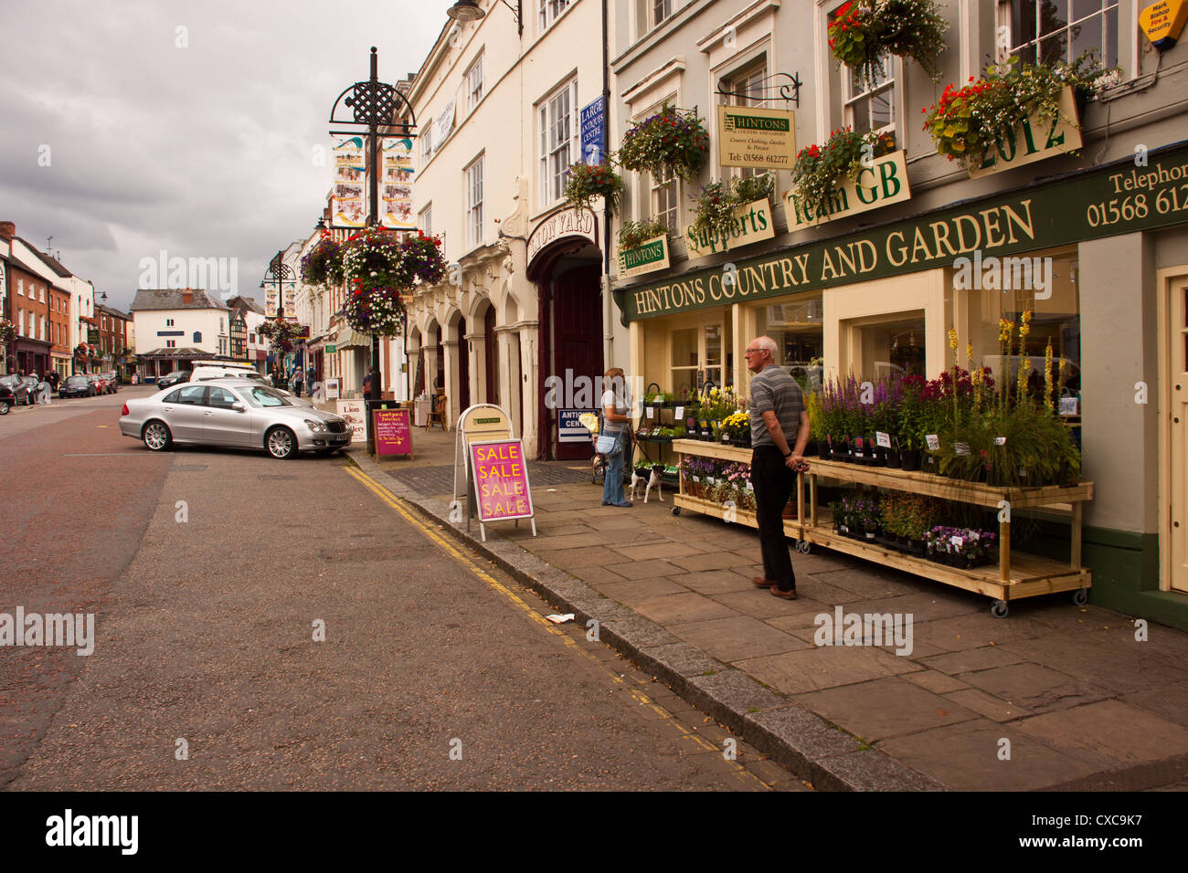 Medieval market town of Leominster, Herefordshire, England, UK Stock