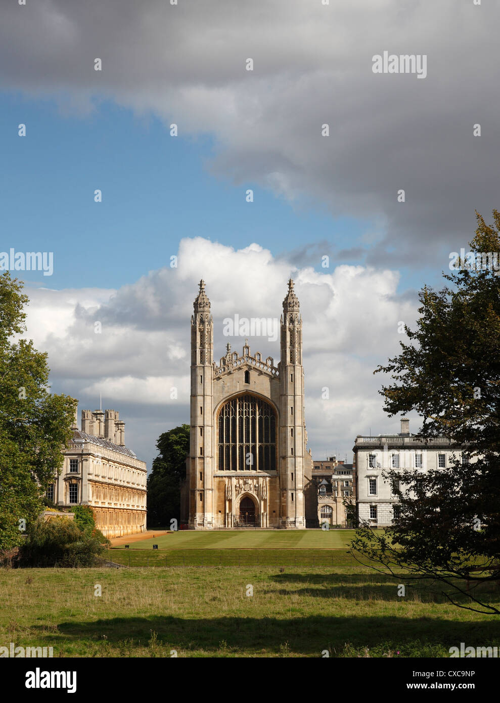 Kings College Chapel from backs Queens Road Cambridge Stock Photo