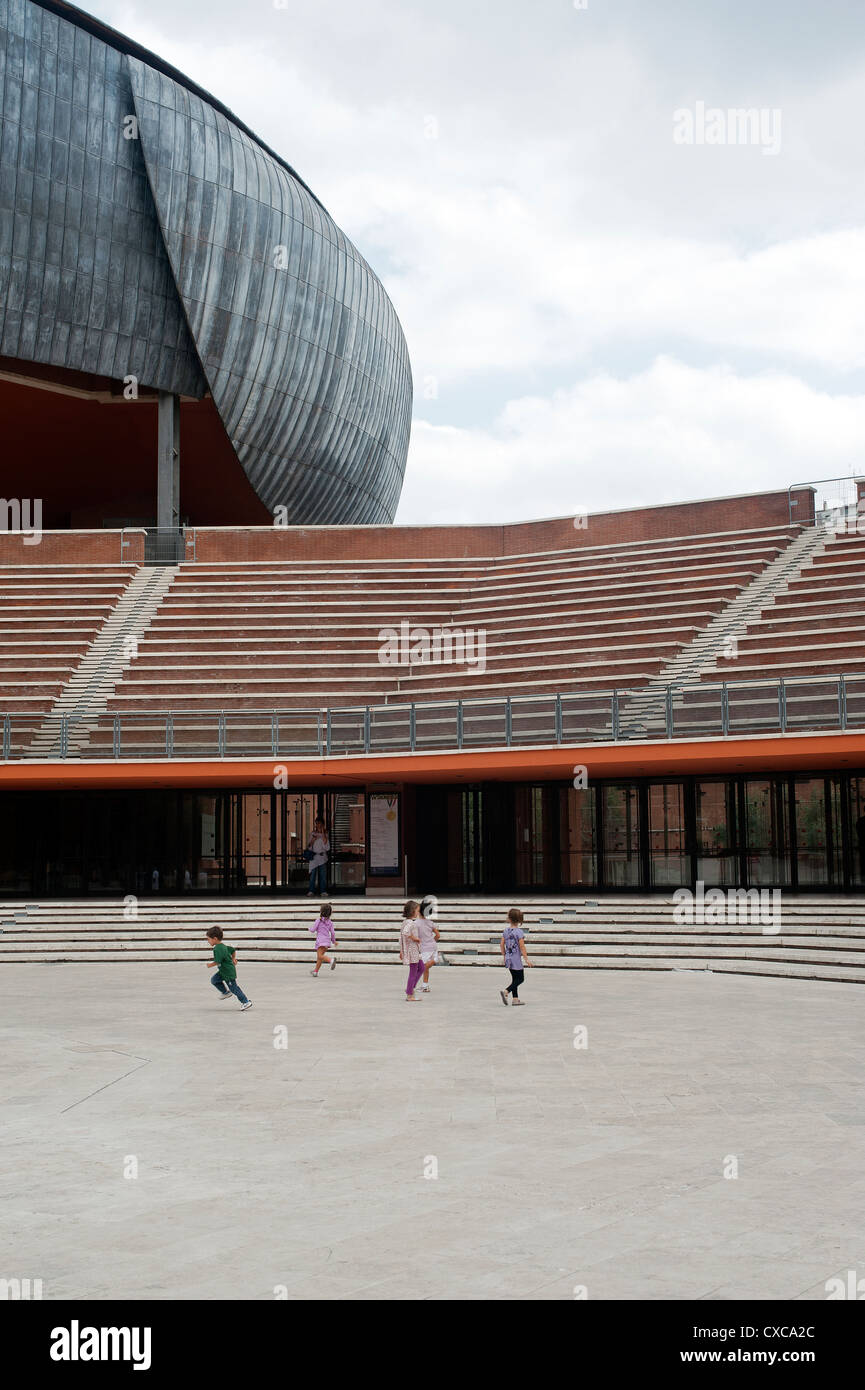 Auditorium Parco della Musica, designed by architect Renzo Piano. Rome, Italy, Europe. Stock Photo