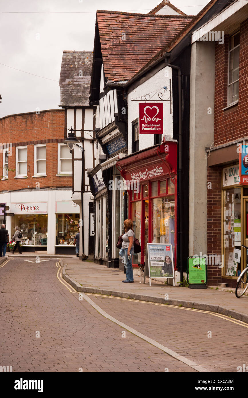Medieval market town of Leominster, Herefordshire, England, UK. Stock Photo