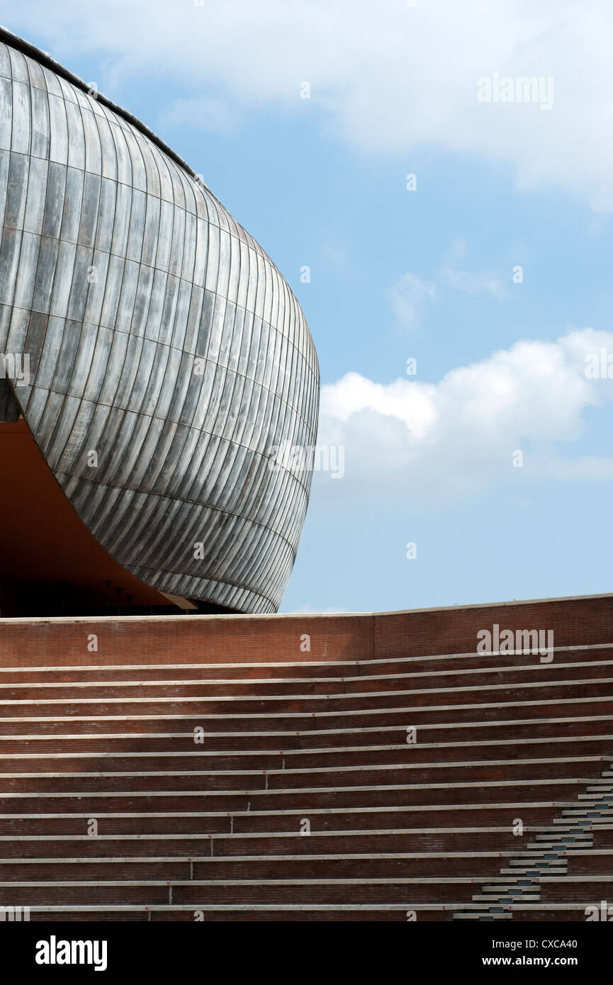 Auditorium Parco della Musica, designed by architect Renzo Piano. Rome, Italy, Europe. Stock Photo