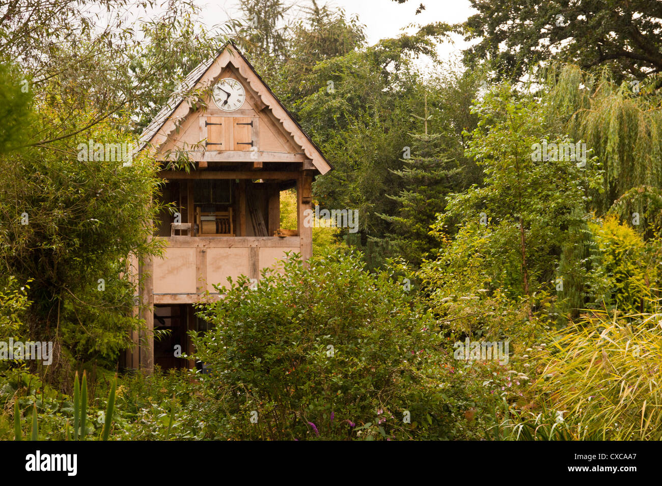 Westonbury Mill water gardens Pembridge Herefordshire England UK Stock