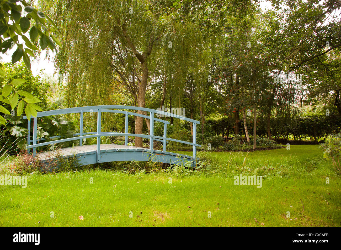 Westonbury Mill water gardens Pembridge Herefordshire England UK Stock