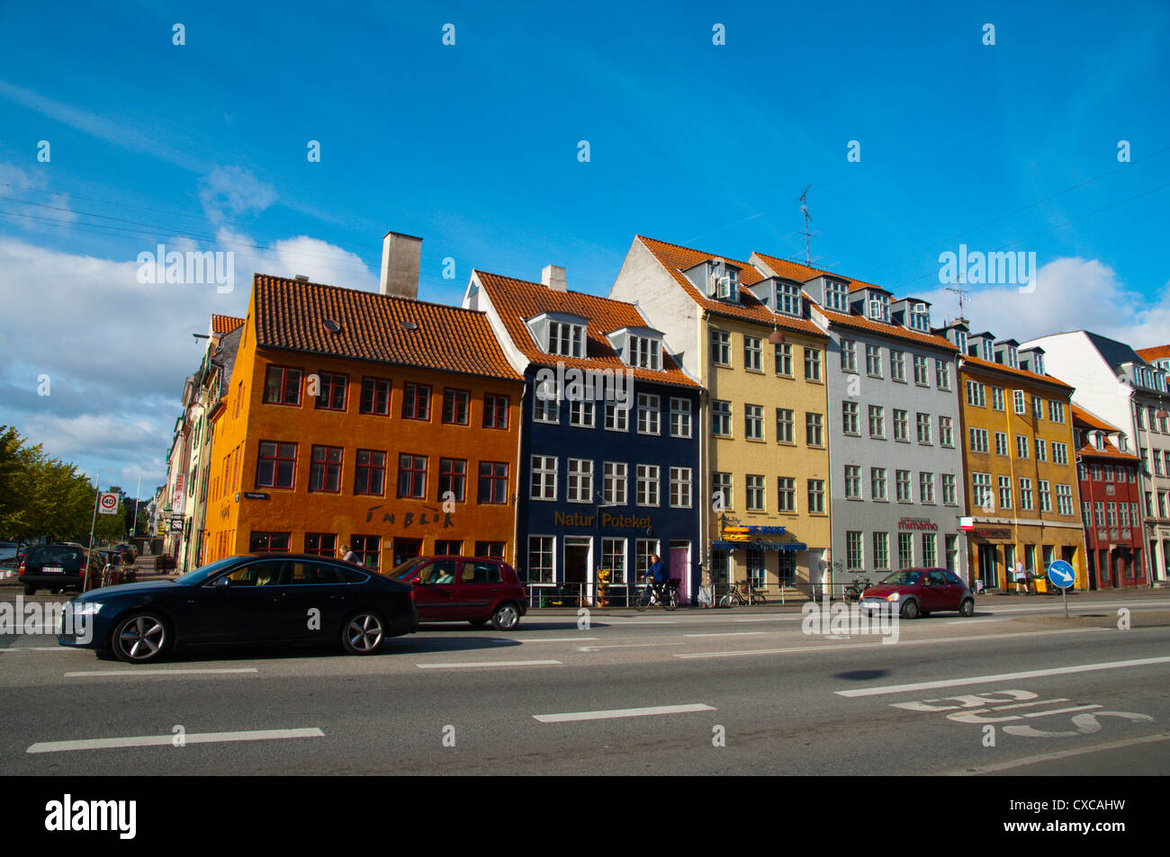 Torvegade street Christianshavn district Copenhagen Denmark Europe Stock Photo