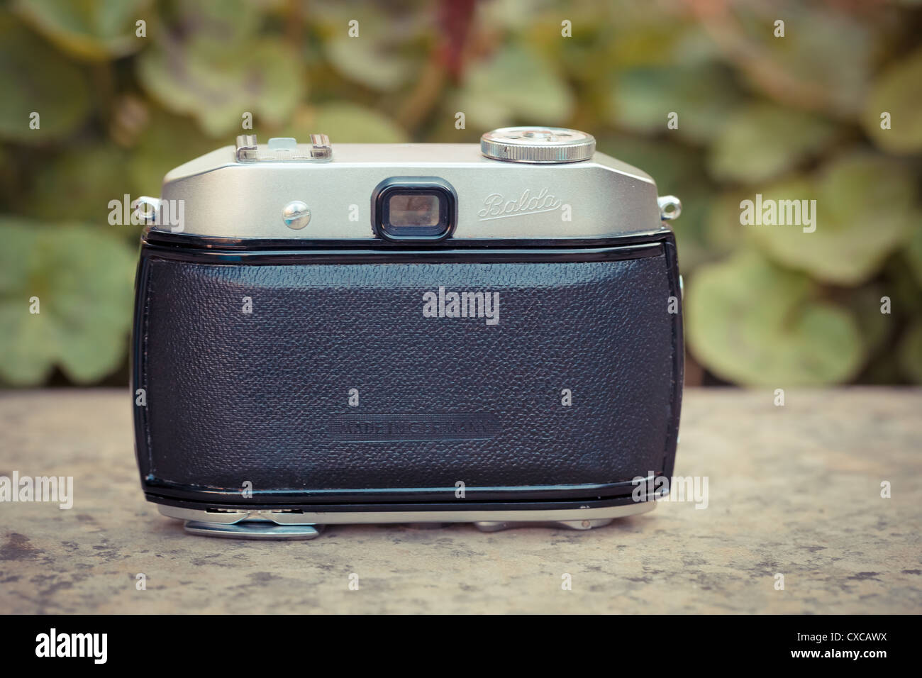 The beautiful design of an old analogic vintage camera Stock Photo - Alamy