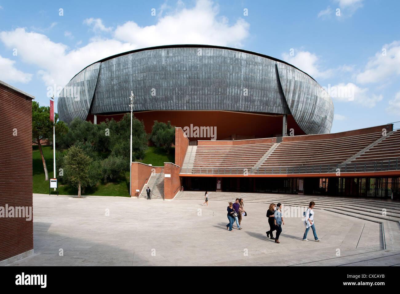 Auditorium Parco della Musica, designed by architect Renzo Piano. Rome ...