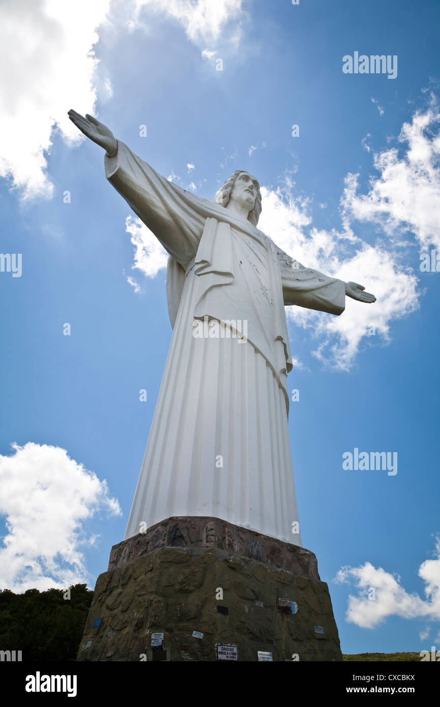 Jesus the redeemer statue in Cordoba Province, Argentina Stock Photo