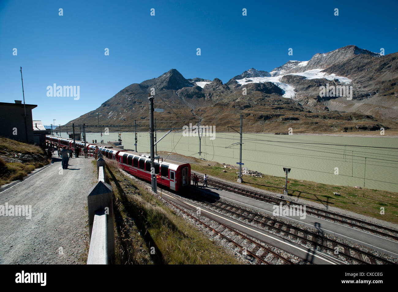 Switzerland. The Bernina Express, the journey from Chur in Switzerland to Tirano in Italy. 9