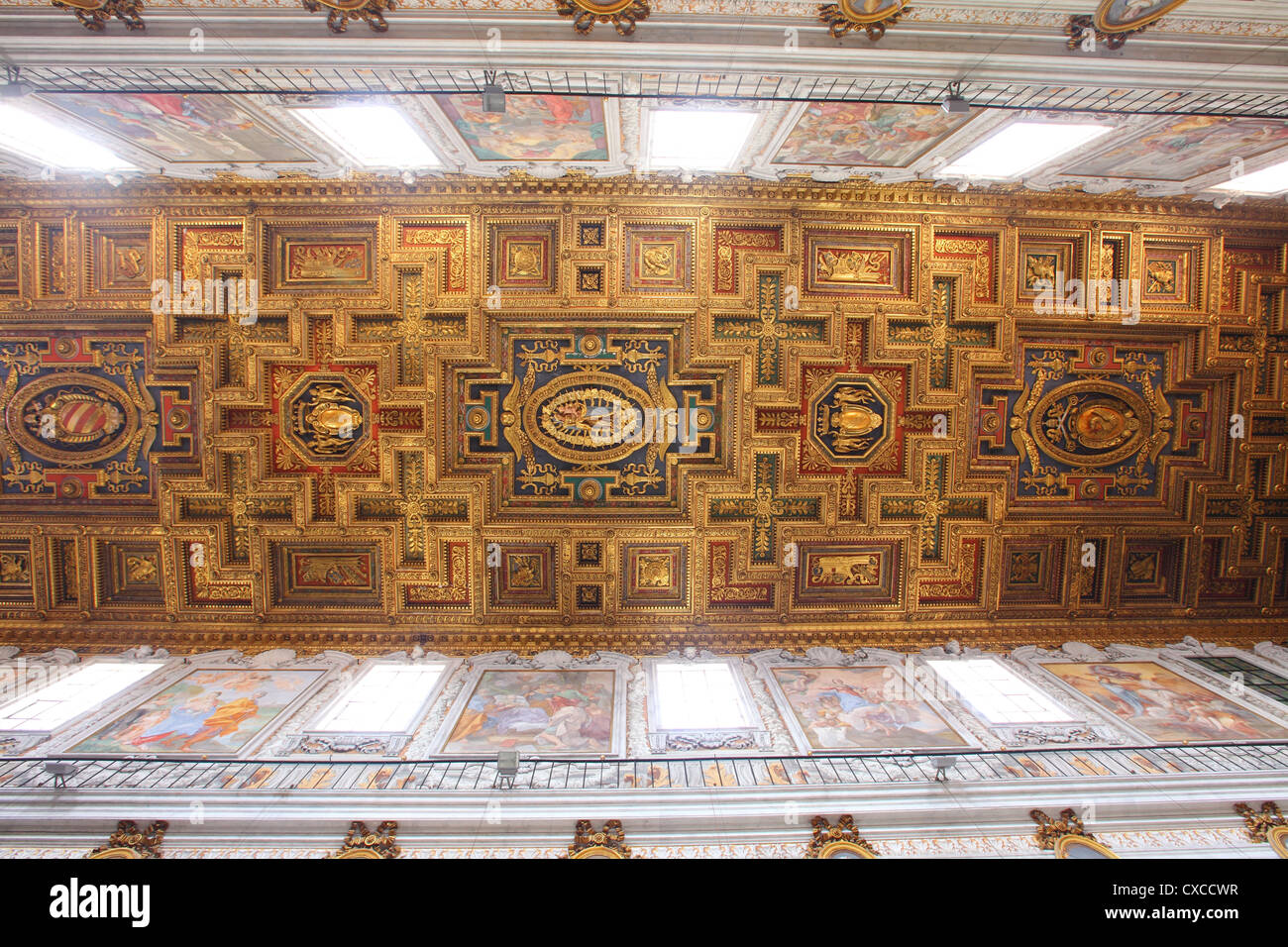 Italy, Rome, Capitoline Hill, Santa Maria in Aracoeli, Basilica of, inside, interior Stock Photo