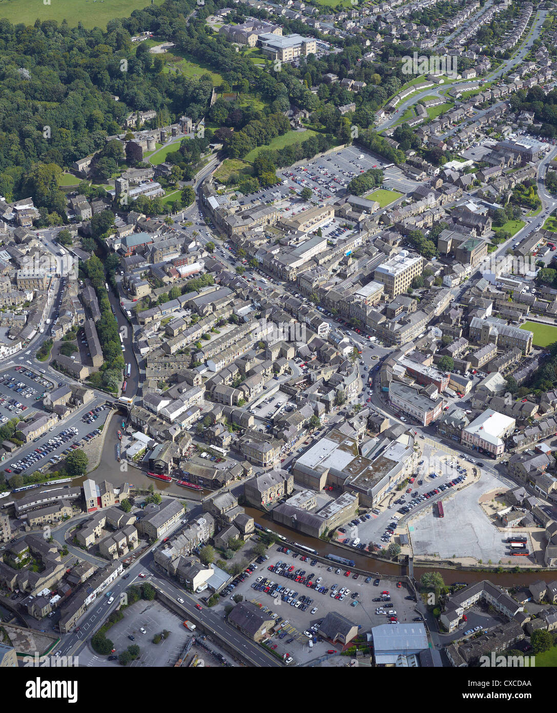 Skipton town centre North Yorkshire, Northern England UK Stock Photo