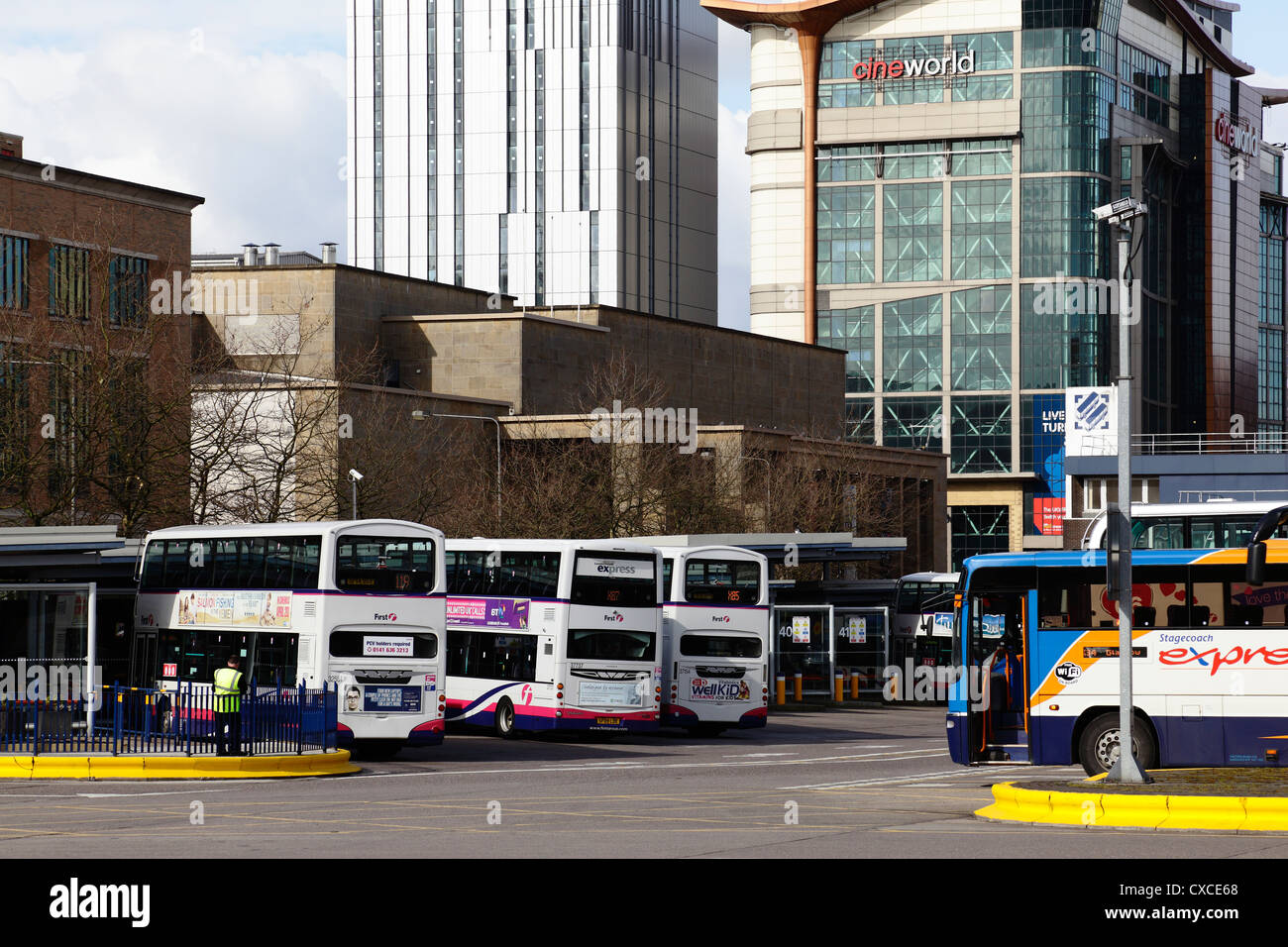 Buchanan Bus Station in Glasgow city centre, Scotland, UK Stock Photo