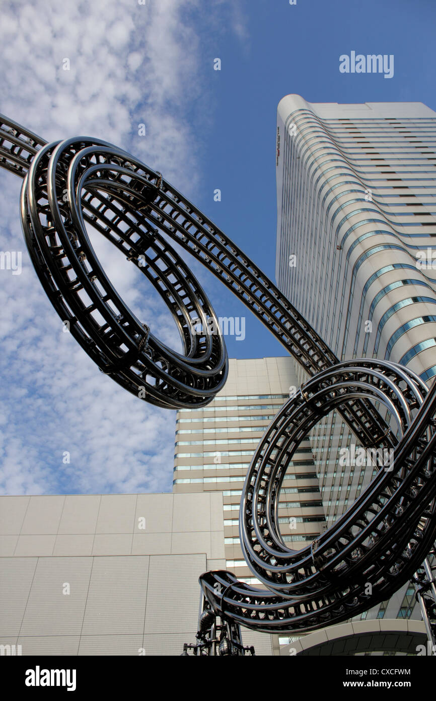 Yokohama japan sculpture landmark tower hires stock photography and