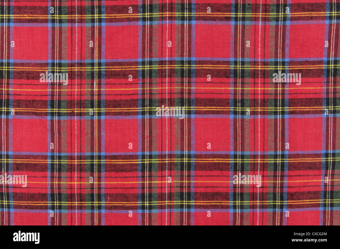 Tartan material as a background and texture Stock Photo