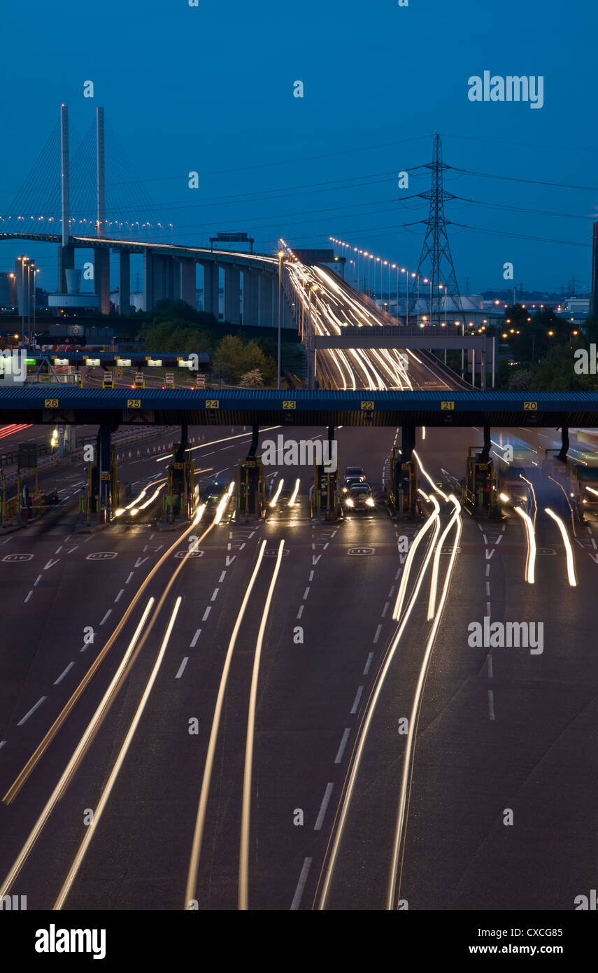 View of Dartford Toll booths and QE2 Bridge Stock Photo Alamy